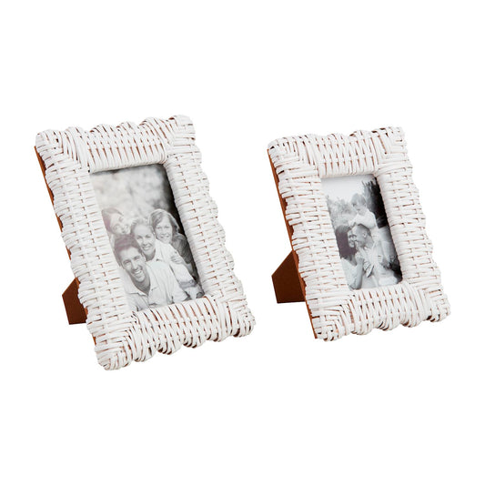 Mud Pie - Frame Woven White - Findlay Rowe Designs
