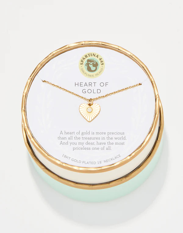 Spartina - Sea La Vie Necklace - HEART OF GOLD - Findlay Rowe Designs