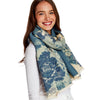 Scarf Shawl - Gallery Floral Motif - Double Sided - Findlay Rowe Designs