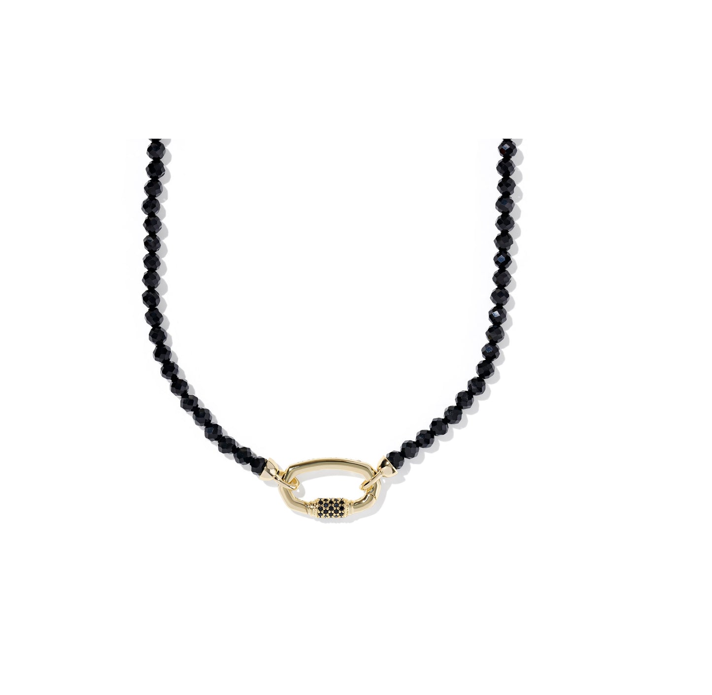 Kendra Scott - Necklace - Emery Beaded Strand - Gold Black Agate