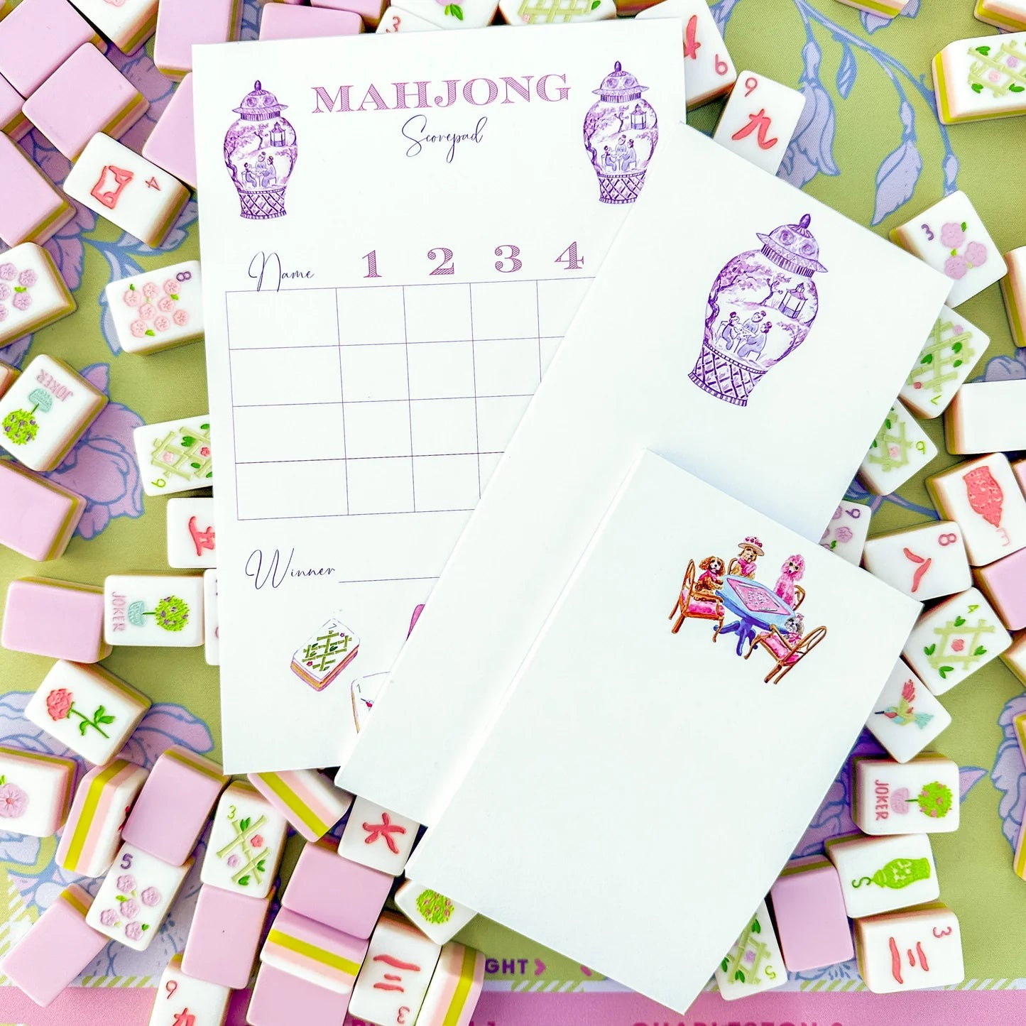 Taylor Paladino - Mahjong Scorecard Pad - Taylor Tiles