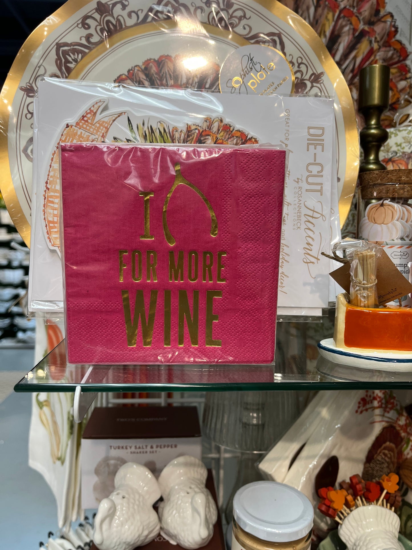 Cocktail Napkin - I Wish for More Wine