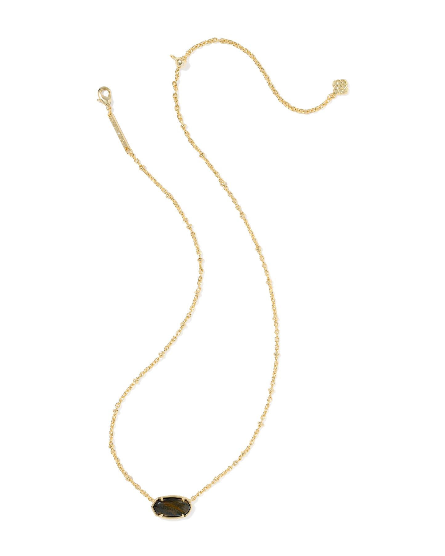 Kendra Scott - Necklace - Elisa Gold Short Pendant - Tiger Striped - Findlay Rowe Designs