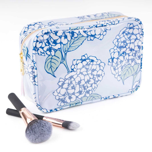 8 Oak Lane - Cosmetic Case - Clear Coated Rectangle Hydrangea - Findlay Rowe Designs