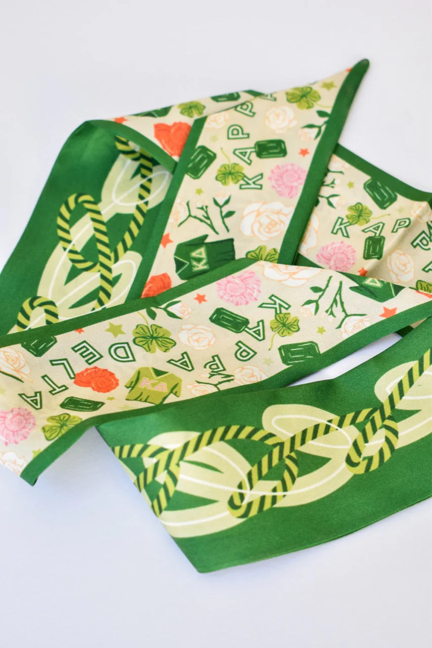 Saturday Silks - Skinny Scarf - Greek Life