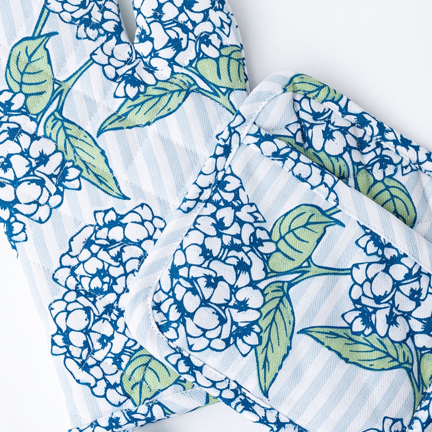 Oven Mitt Set - Hydrangea Stem - Findlay Rowe Designs