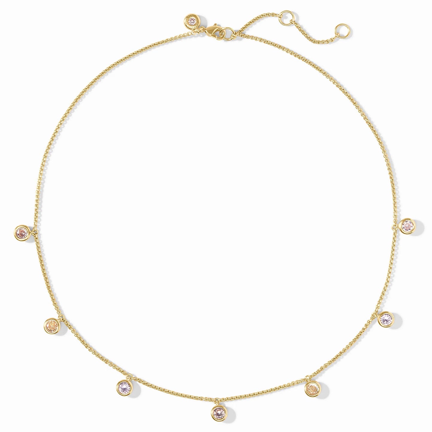 Julie Vos - Necklace - Rainbow Delicate Charm - Pink Dawn - Findlay Rowe Designs