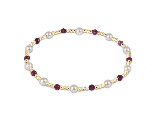 Enewton - Extends Pearl Sincerity Pattern 4mm Bead Bracelet - Ruby