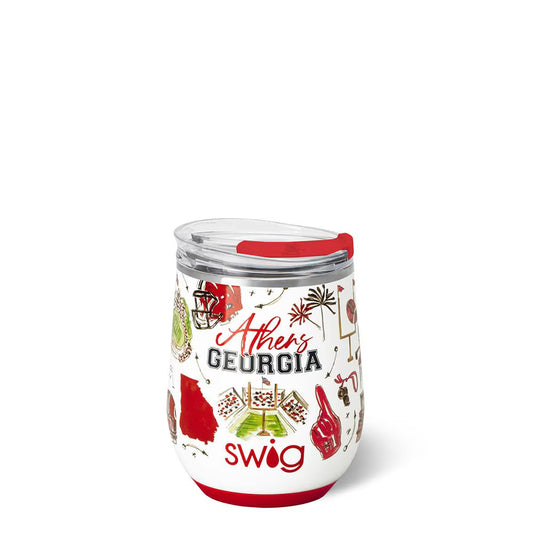 Swig - Stemless Wine Cup 12oz - Tailgates in Athens - Findlay Rowe Designs