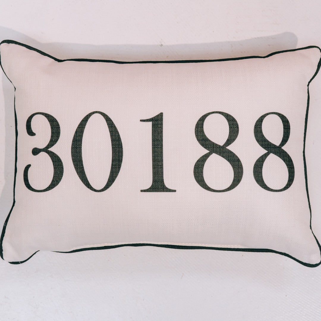 Pillow - 30188 Lumbar Black Piping - Findlay Rowe Designs