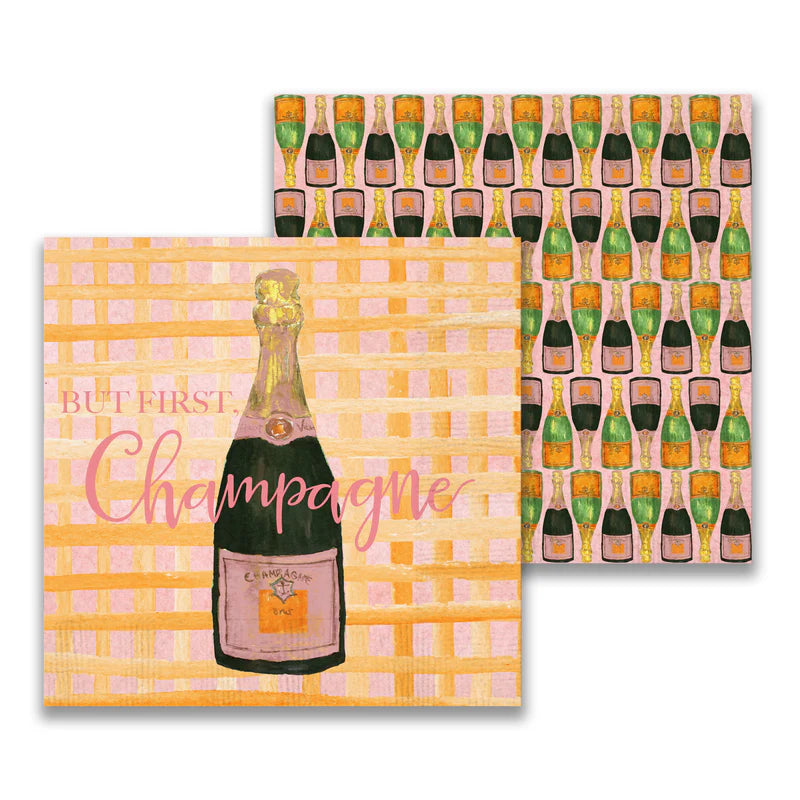 Napkin - Cocktail - But First Champagne - Findlay Rowe Designs