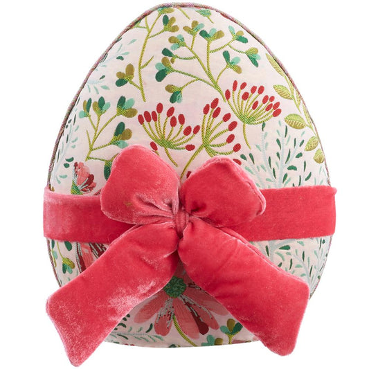 Egg - Pink and Green Embroidered - Findlay Rowe Designs