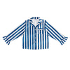 Bella - PJ Set - White Blue Cabana Stripe - Findlay Rowe Designs