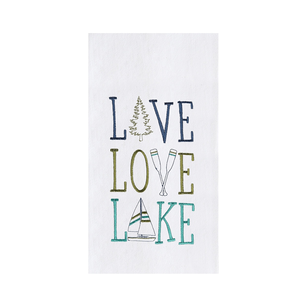 Towel - Live, Love, Lake - Findlay Rowe Designs
