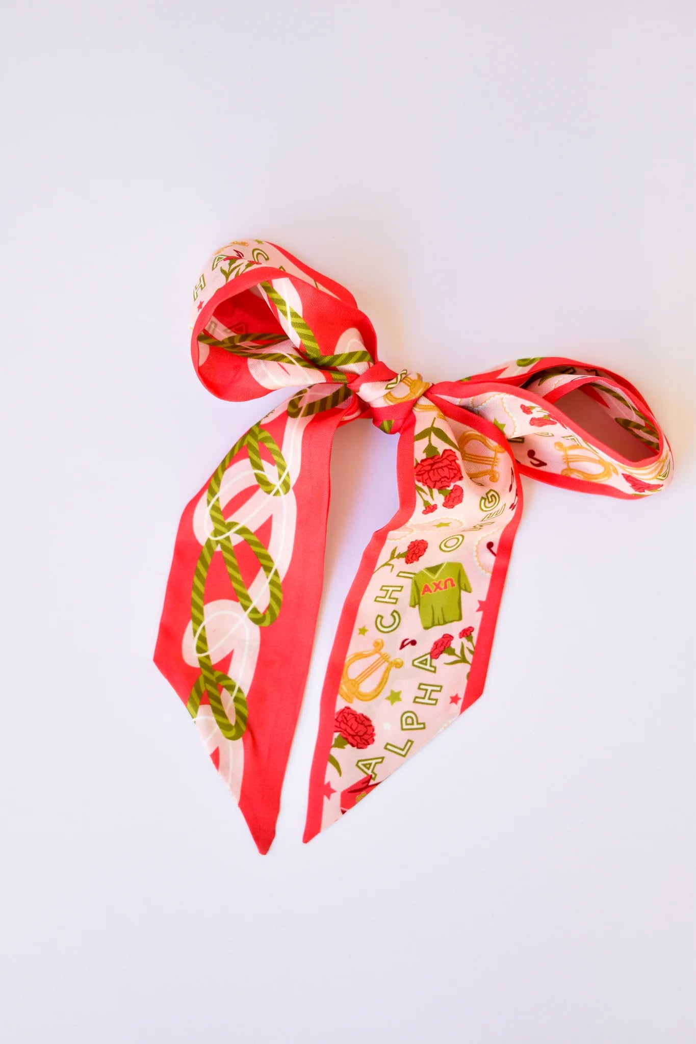 Saturday Silks - Skinny Scarf - Greek Life