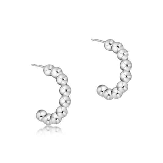 Enewton - Beaded Classic 1" Post Hoop - 4mm Sterling - Findlay Rowe Designs