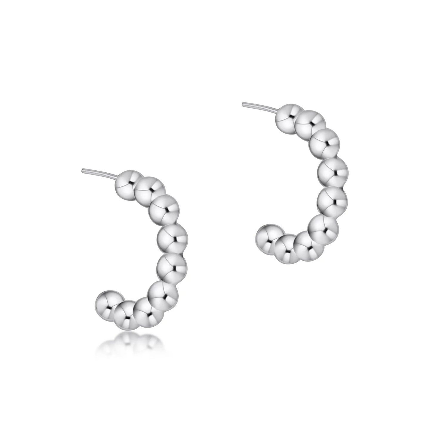 Enewton - Beaded Classic 1" Post Hoop - 4mm Sterling - Findlay Rowe Designs