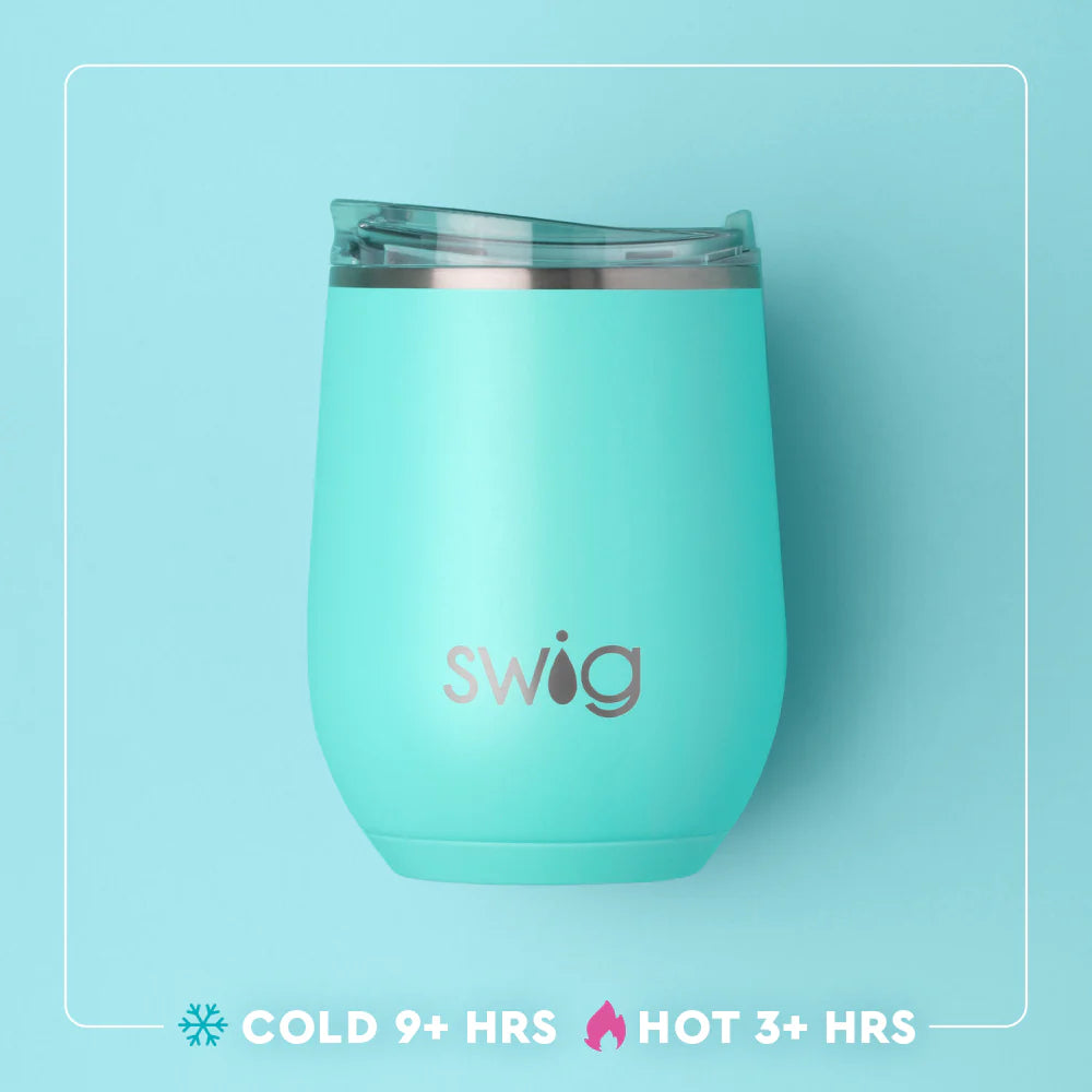 Swig - Stemless Wine  12oz - Mahjong