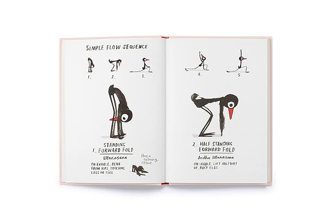 Yoga for Stiff Birds: An Illustrated Approach to Positions, Poses, and Meditations - Findlay Rowe Designs