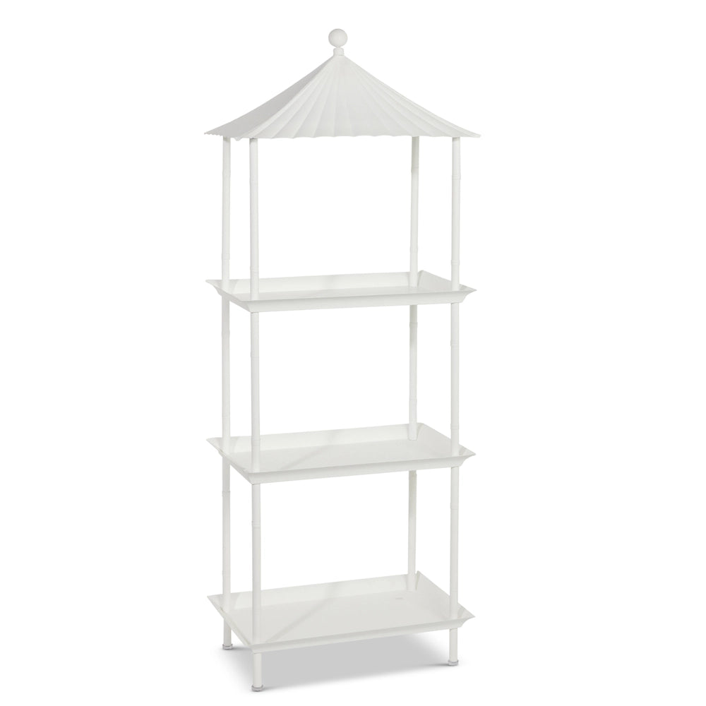 Etagere - White Pagoda - 60in - Findlay Rowe Designs