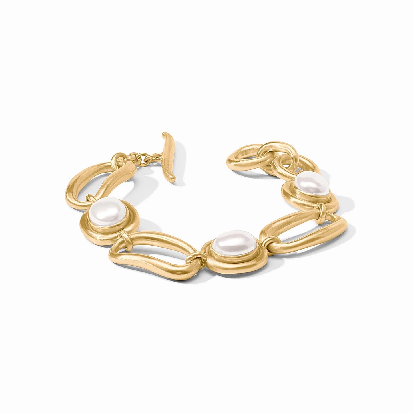 Julie Vos - Bracelet - Wave Stone - Pearl