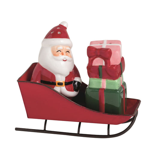Mudpie - Salt & Pepper Set - Santa and Presents - 3pc set - Findlay Rowe Designs