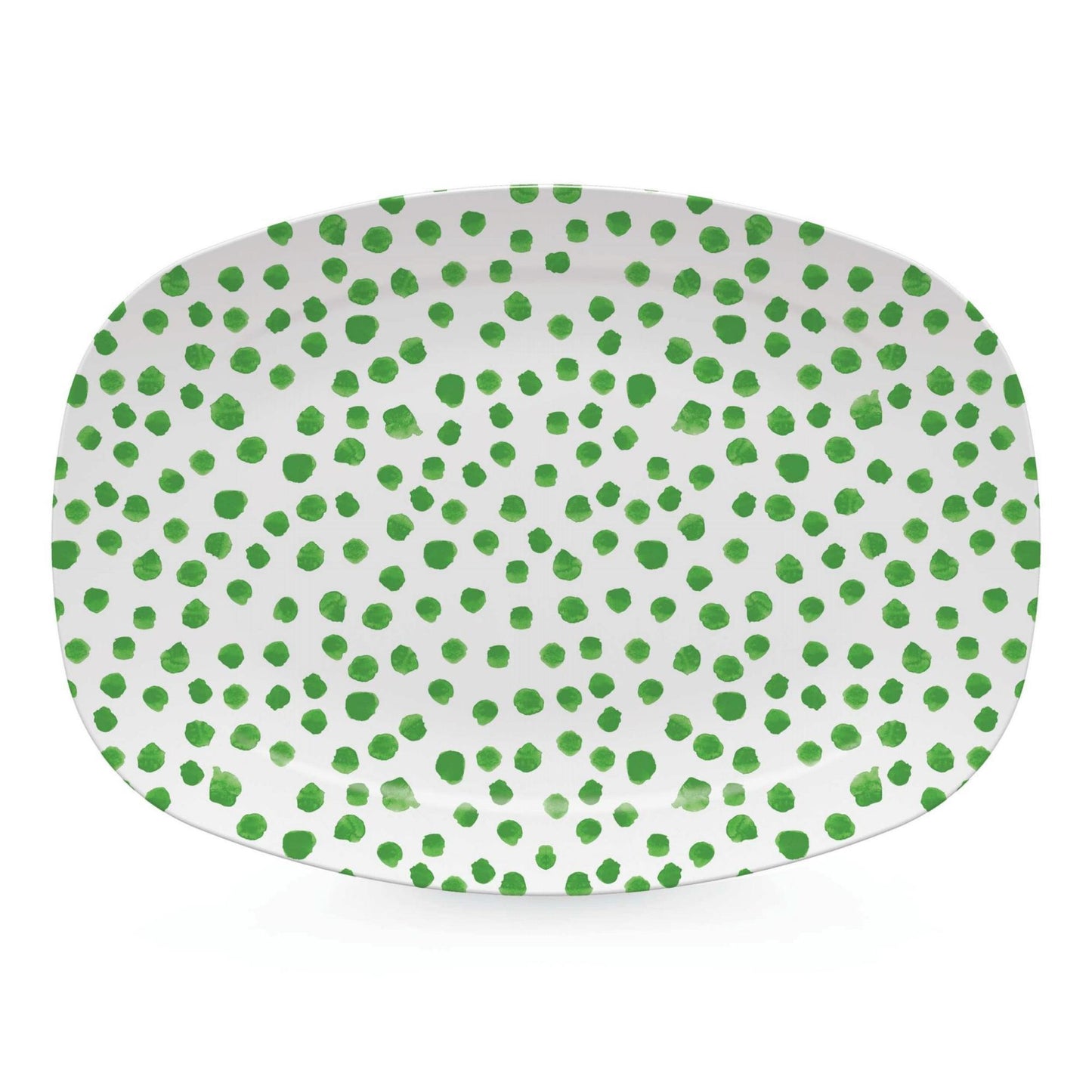 Mariposa - Dark Green Dotty Platter - Findlay Rowe Designs