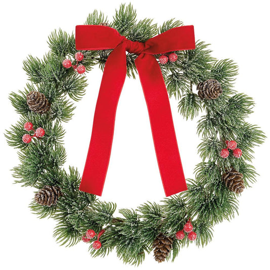 Allstate Floral - 11" Frosted Pine Mini Wreath - Findlay Rowe Designs
