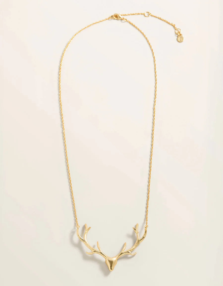 Spartina - Necklace - Antlers 18" - Gold