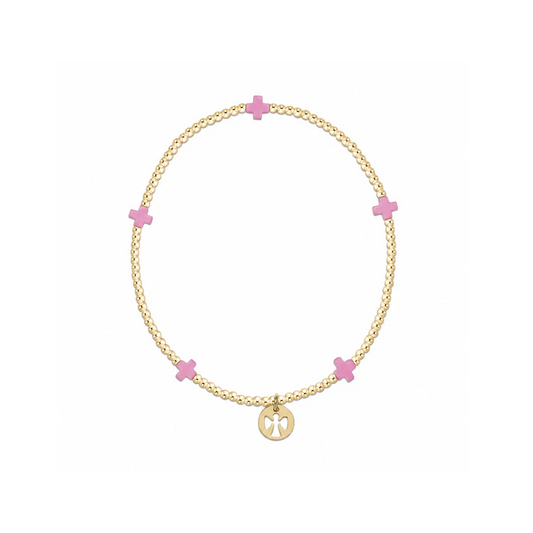Enewton - EGirl - Egives To Camp Kesem Signature Cross Bracelet - Pink