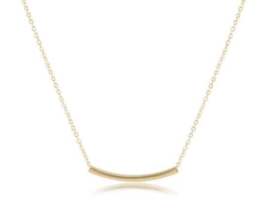 Enewton - Bliss Bar Smooth Small 16in Necklace - Gold - Findlay Rowe Designs