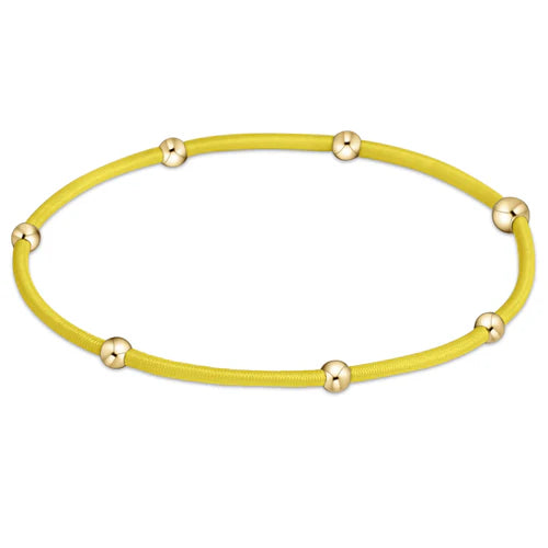 Enewton -"e"ssentials yellow hairband bracelet