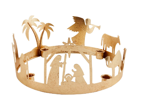 Gold Advent Candle Wreath - Findlay Rowe Designs
