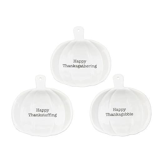 Mud Pie - Pumpkin Tidbit - Set of 3