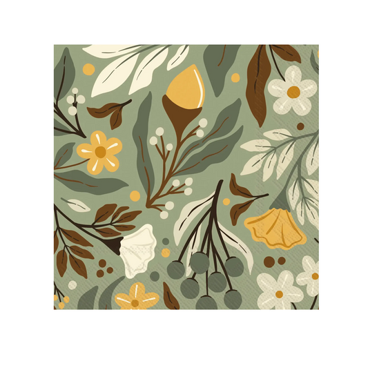 Cocktail Napkin - Autumn Acorn - Findlay Rowe Designs