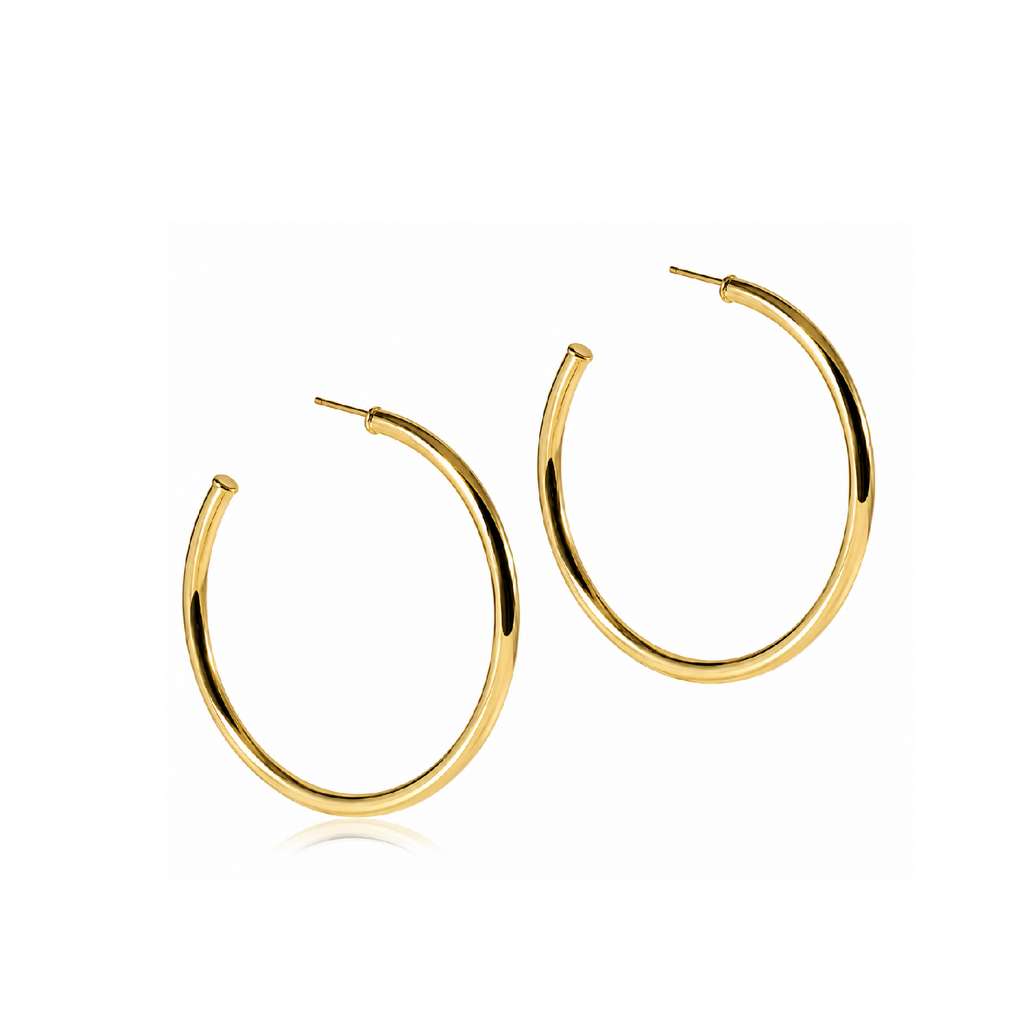 Enewton - Round Gold 2 inch Post Hoop - 3mm - Smooth - Findlay Rowe Designs