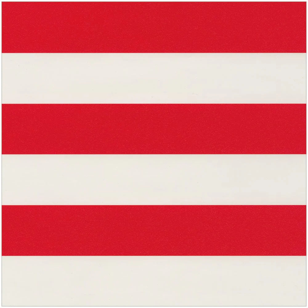 Caspari - Gift Wrap Roll - Awning Stripe Red & White