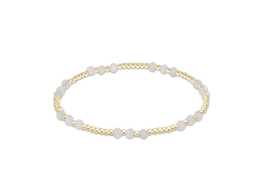 Enewton - Gemstone Gold Joy Pattern 3MM Bead Bracelet - Moonstone - Findlay Rowe Designs