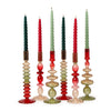 Taper Candleholders - Hand-Blown Glass - Holiday Ombre - Findlay Rowe Designs