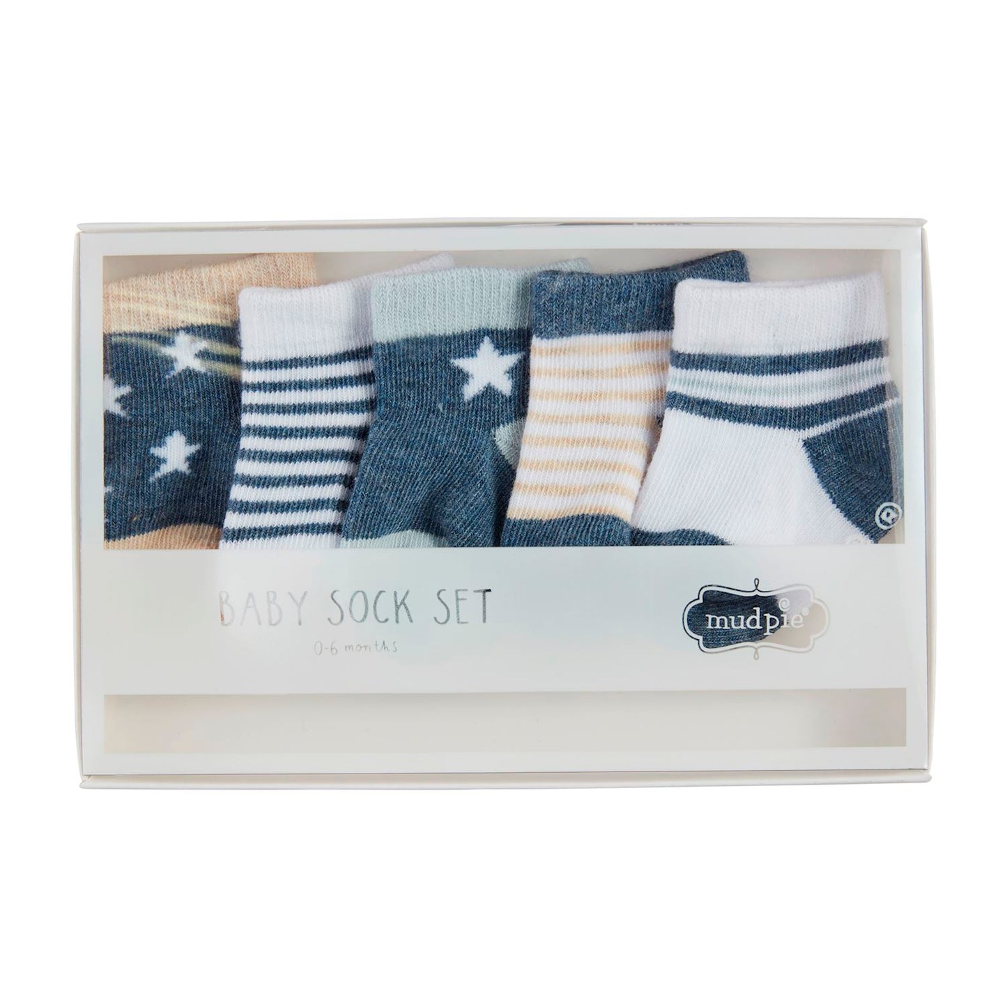 Mud Pie - Baby Socks - Navy Stars Stripes