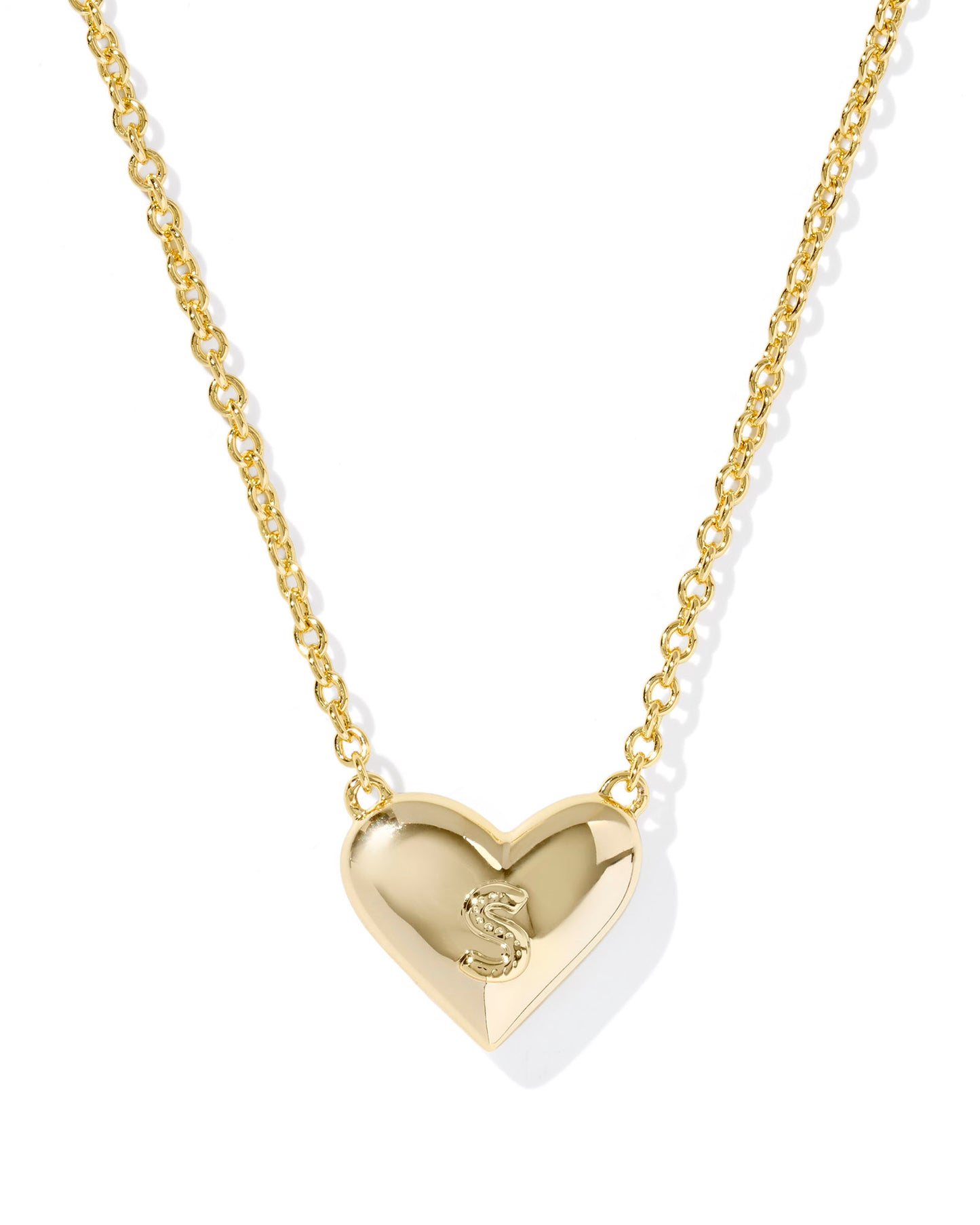 Kendra Scott - Necklace - Ari Heart Letter - Gold Short Pendant