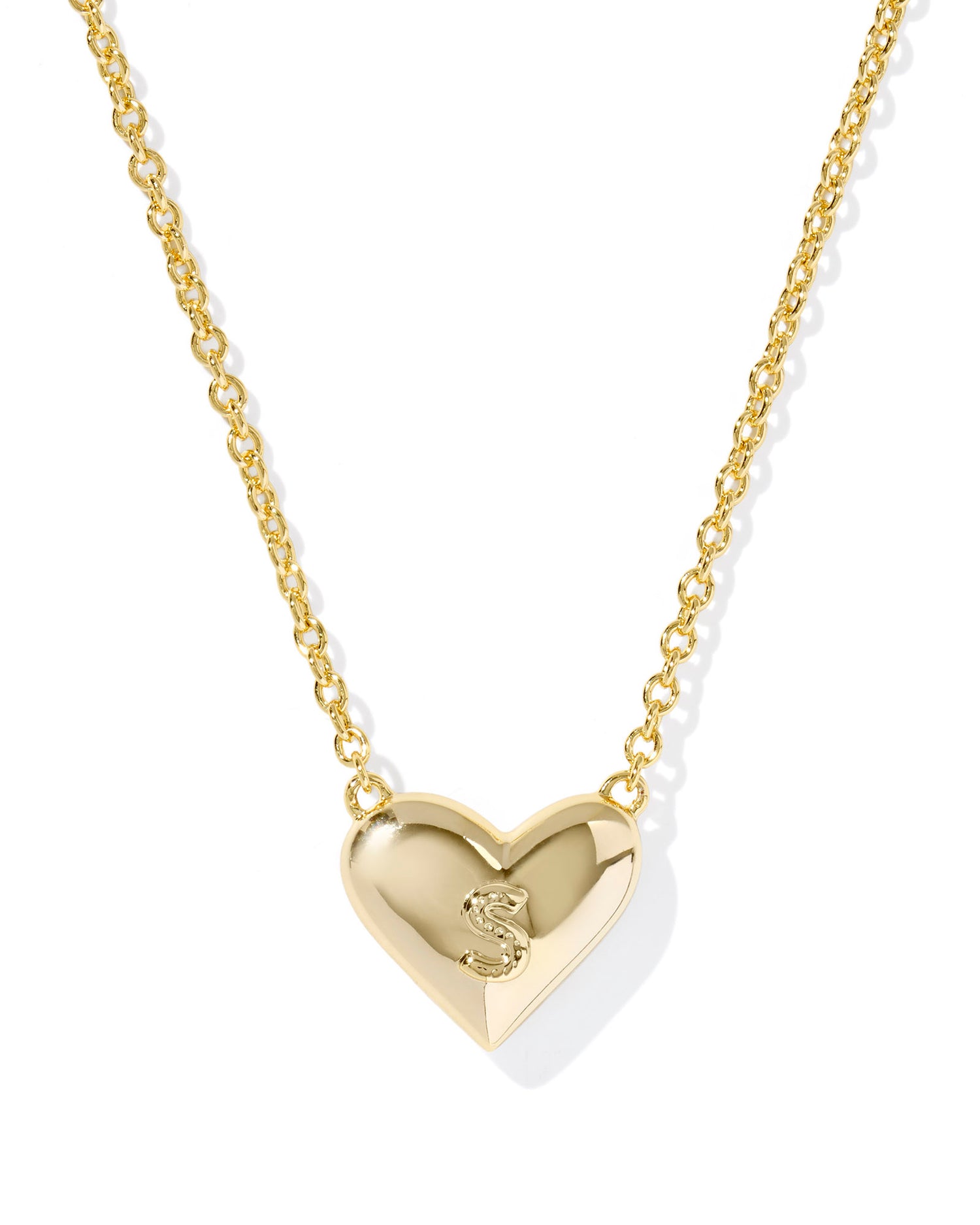 Kendra Scott - Necklace - Ari Heart Letter - Gold Short Pendant - Findlay Rowe Designs