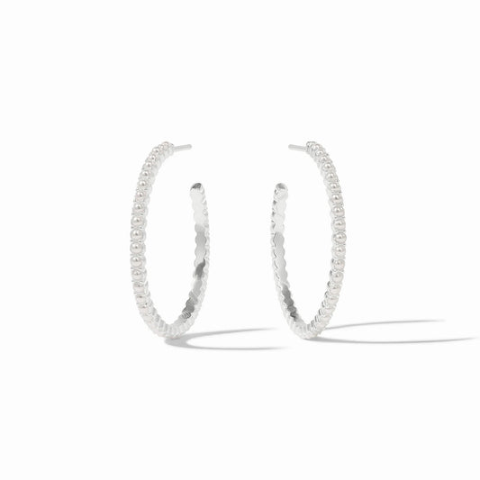 Julie Vos - Earring - Silver - Juliet Hoop - Medium - Findlay Rowe Designs