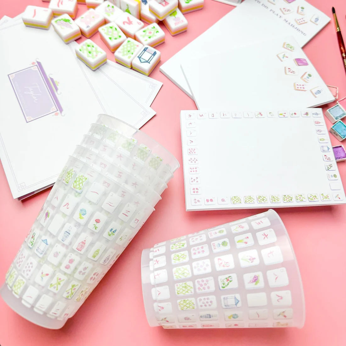 Taylor Paladino - Frosted Party Cups - Mahjong - Set 6