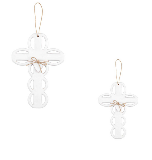 Mud Pie - Cross - Scallop Pierced - Findlay Rowe Designs