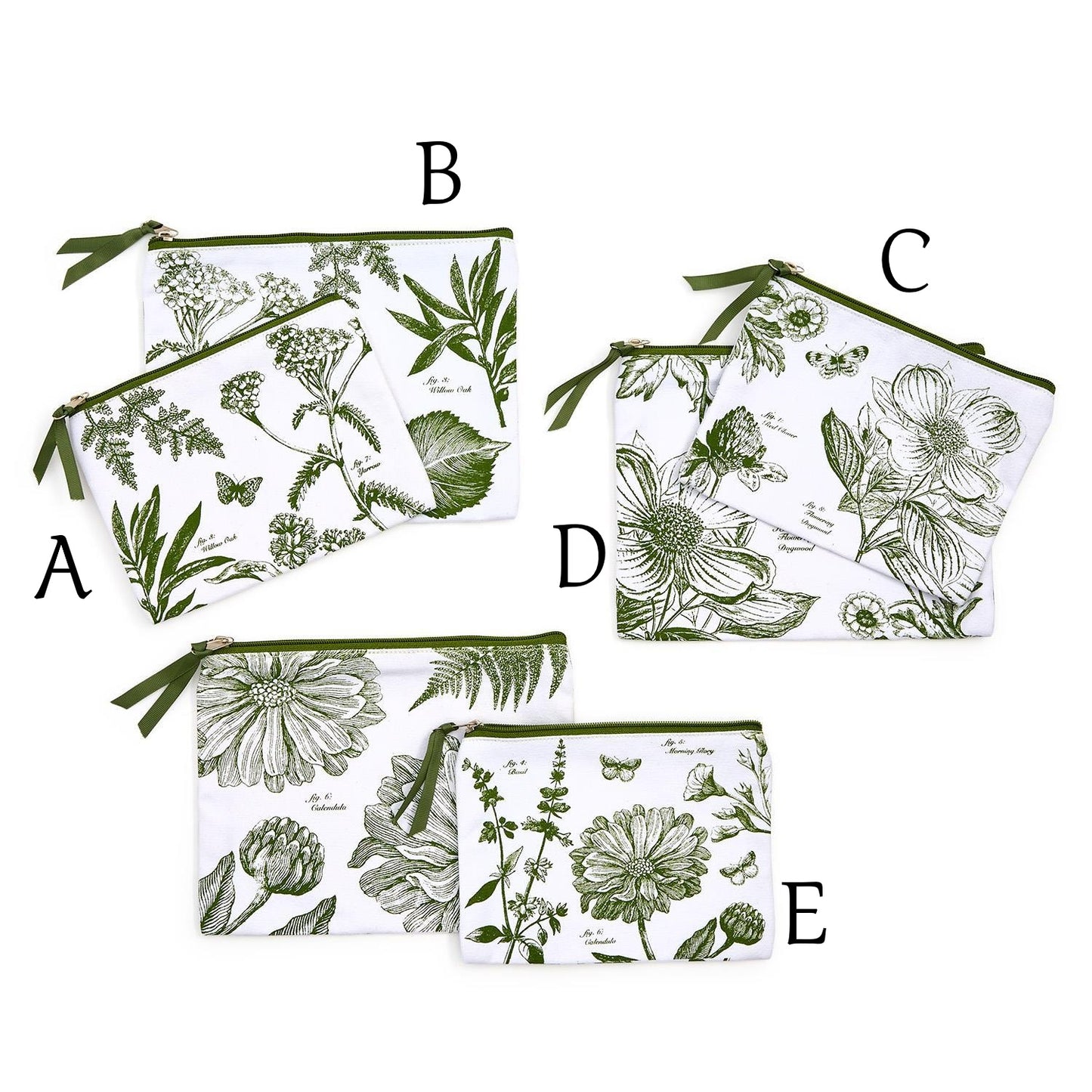 Accessory Pouch - Botanical Print - Assorted - Findlay Rowe Designs