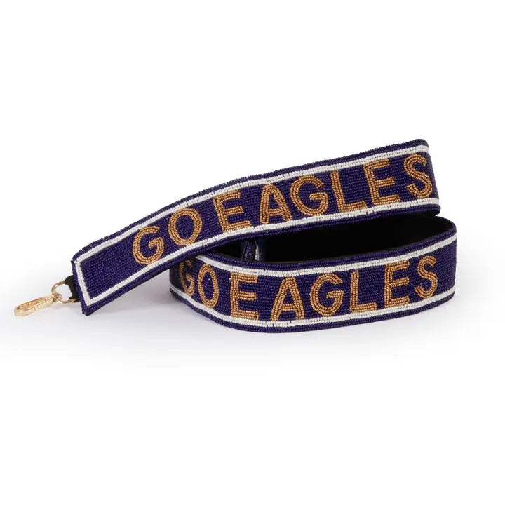 Desden by Landes - Beaded Purse Strap - Georgia Southern - Navy and Gold - Findlay Rowe Designs