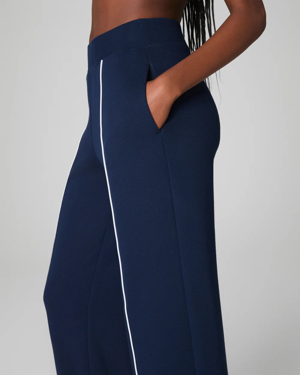 SPANX - AirEssentials Pique Straight Leg Pant - Timeless Navy - Findlay Rowe Designs