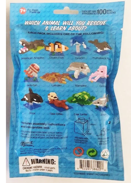 MiniBlock Building Set - Mystery Marine Life Set