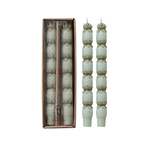Hazel Mazel - Taper Candles - Pineapple - Findlay Rowe Designs